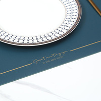 Set de Napperons de Table en PU Durables au Design OEM pour Restaurants et Usage Domestique