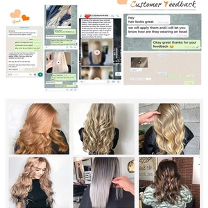 2024 Hot Selling Russian Hair <b>Clip</b>-in Extensions Wavy <b>Light</b> Brown Virgin Hair Luxury Quality Double Drawn Original <b>Clip</b> - Product Image 5