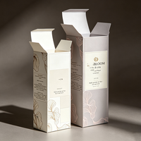 Boîte en papier personnalisée avec logo sur mesure, recyclable, pour cosmétiques de luxe, crème pour le visage, sérum de soin de la peau, parfum, avec gaufrage
