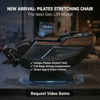 Fauteuil de massage professionnel L39 AI pour le corps entier, avec airbags extensibles pour les mollets, grattage des pieds, compresse chaude, robotique, vente en gros mondiale OEM