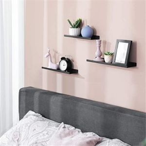 Set di 3 mensole <span class=keywords><strong>a</strong></span> <span class=keywords><strong>muro</strong></span> mensole galleggianti in metallo mensole in legno massello <span class=keywords><strong>scaffalature</strong></span> industriali <span class=keywords><strong>a</strong></span> parete per decorazioni - Product Image 5