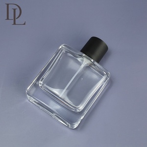 Toptan 100ml kare cam parfüm şişesi rulo kap şeffaf uygun ince sprey presleme su dolum 30ml/50ml hacim - Product Image 6