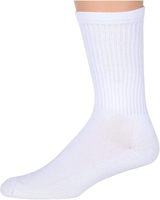 Prêt à Expédier Chaussettes Rembourrées Blanc Uni Sport Crew pour Hommes Femmes Créez Votre Propre Logo Brodé Chaussettes en Coton Éponge