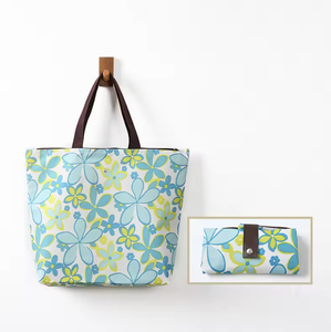 Bolsa de compras apilable, portátil y reutilizable, bolsa enrollable con logotipo personalizado - Product Image 6