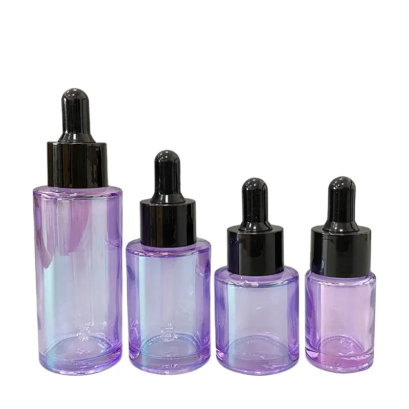 15ml 20ml 40ml 80ml Neuer heißer Verkauf 30ml runde lila Farbe medizinische Glas-Tropf flaschen
