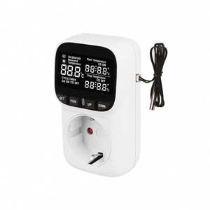 New Backlight European Standard Temperature Control Socket Countdown Thermal Switch <b>Controller</b> Fish tank Pet Heating <b>Thermostat</b> - Product Image 1