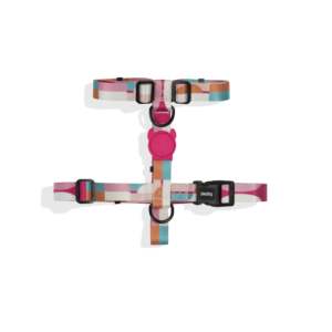 Bloom H-Harness Adjustable Dog Harness Multicolor Pattern Medium Size - Product Image 2