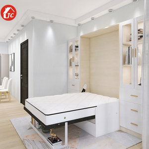 Tùy Chỉnh Hiện Đại Hidden Giường Tiết Kiệm Không Gian Đôi Nữ Hoàng Kích Thước Murphy Gấp Tường Giường Với Sofa - Product Image 3