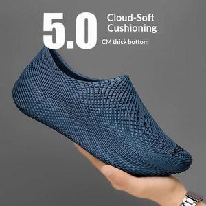 Chef's <b>Shoes</b> <b>Men</b> Summer Outdoor Waterproof Slip-Resistant Oil-Resistant Durable Breathable Kitchen <b>Work</b> Slip-On Safety <b>Shoes</b> - Product Image 3