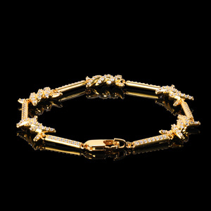 Hip Hop 2.5mm Zircon Bracelet <b>Men</b> Tennis Dainty Fine Chain Link Bracelets Women Designer Fashion Charm Bracelets Wholesale - Product Image 1