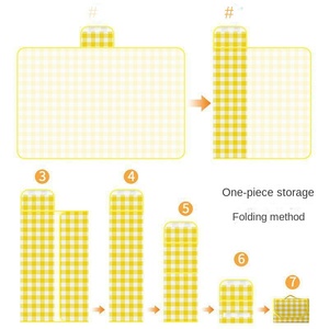Tapis de sol de camping extérieur, matelas de couchage, tapis de pique-nique ultrasonique, couverture de plage imperméable épaissie, tapis de tente de camping pour prairie - Product Image 5