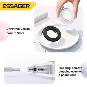 <span class=keywords><strong>สาย</strong></span><span class=keywords><strong>ชาร์จ</strong></span>เร็ว ESSAGER ES-X85 E-Marker แบบแบนถัก <span class=keywords><strong>สาย</strong></span> USB-C to USB-C รองรับ PD 100W <span class=keywords><strong>ส</strong></span>ำหรับโทรศัพท์มือถือ แล็ปท็อป <span class=keywords><strong>ชาร์จ</strong></span>เร็วแบบ Type C <span class=keywords><strong>ส</strong></span>ำหรับ iPhone Xiaomi <span class=keywords><strong>Oppo</strong></span> - Product Image 4