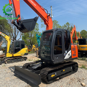 7 toneladas Mini excavadora usada Japón Excavadora Hitachi Zx75 Zx70 Zx55 Zx60 Excavadora hidráulica sobre orugas - Product Image 1
