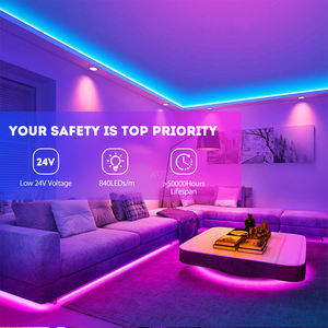 2026 RGB CCT COB <b>LED</b> Strip Light DC24V 12mm 840LED/m Dimmable CRI90 IP20 3-Year Warranty Remote Control - Product Image 5