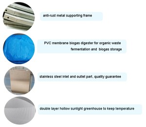 Digesteur de biogaz <span class=keywords><strong>domestique</strong></span> PUXIN 3,4 m3 pour déchets organiques, production de biogaz - Product Image 3