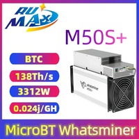 Whatsminer M50S + 24W Bitcoin Miner Bitamin ASIC Algorithme Crypto Mining Alimentation avec portefeuille Processeur de données informatique de confiance