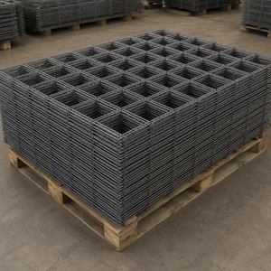Panneau de fil de fer de construction LINSHENG 110x110x3.8mm pour le renforcement des liens de fixation des murs en blocs de béton - Product Image 1