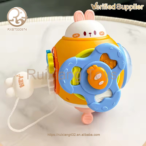 Fourniture d'usine <span class=keywords><strong>Puzzle</strong></span> dessin animé lapin occupé <span class=keywords><strong>main</strong></span> attraper balle bébé saisir sens formation éducation précoce Spin jouet - Product Image 6