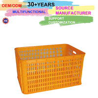 Caisses en plastique recyclables de conteneur se pliant pour le stockage d'agriculture de boîte de chiffre d'affaires de légumes et de fruits