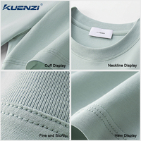 Camiseta Extra Grande para Mujer Kuenzi, Antiarrugas, Antibacteriana 7A, Tejido Modal de Seda de Morera, Sensación Fresca, 250GSM