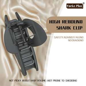 Pinza de Pelo Coreana de Alta Gama, Estilo Blogger, Grande, Suave, de Plástico, Ecológica, con Diseño de Garra de Tiburón, en Varios Colores - Product Image 2