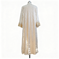 Ensemble robe longue et tunique décontractée deux pièces, motif à pois, broderie riche, écologique et tendance, idéal pour les vacances et la maison