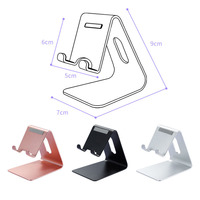 Support de téléphone portable en alliage d'aluminium personnalisé, support de bureau pour téléphone, accessoires de gadgets pour la maison, la table, l'enregistrement vidéo TikTok