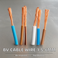 1,5mm 2,5mm 4mm 6mm AWG BV Kupfer-Isolierkabel PVC-Material Massiver Leiter 750V Nennspannung für Freileitungsanwendungen