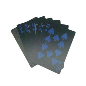 Naipes de PVC DE HISTORIA chapados en negro personalizados del fabricante de China con logotipo - Product Image 5