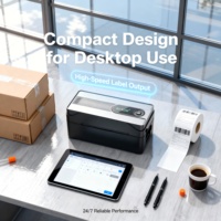 Imprimante thermique d'étiquettes d'expédition de 4 pouces, 203 DPI, pour codes QR/codes-barres, prise en charge de l'interface ESC/POS, garantie 1 an, conforme ROHS