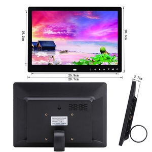 Marco <span class=keywords><strong>de</strong></span> Fotos Digital <span class=keywords><strong>de</strong></span> 12 Pulgadas con Reproductor <span class=keywords><strong>de</strong></span> Video y MP3, Reloj, Plástico, Descarga Completa <span class=keywords><strong>de</strong></span> Películas - Product Image 5