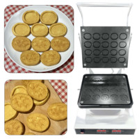 Machine à biscuits à motif personnalisé avec moule interchangeable multi-usage 20 trous 50-250 ℃   Machine à faire des biscuits avec alimentation 220V/110V