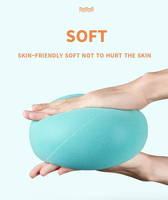 Basket-ball intérieur sans air 15/18/21/24cm balle anti-stress élastique en mousse PU souple rebondissant basket-ball intérieur silencieux