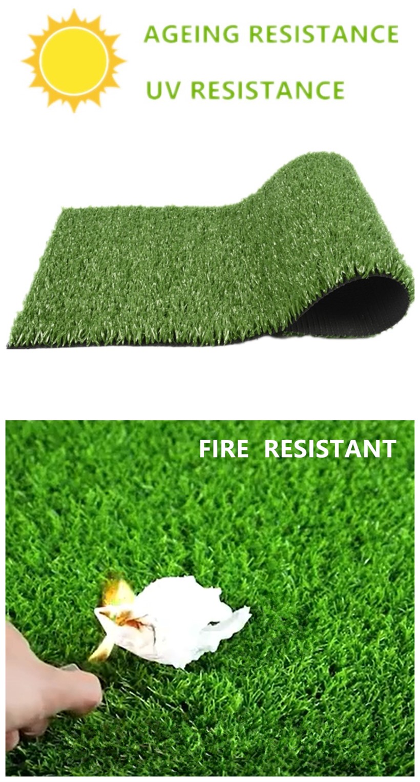 15mm 10mm Landscaping Artificial Grass Outdoor Fake Lawn Wedding Carpet Gym Flooring Football