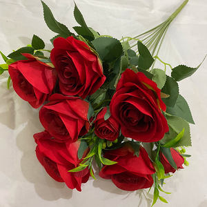 Rosa Artificial <span class=keywords><strong>Sophie</strong></span> de 10 Cabezas, Precio Competitivo, Buena Calidad, para Bodas - Product Image 1