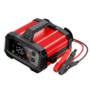 เครื่องชาร์จแบตเตอรี่รถยนต์แบบพกพา 12-24V ใช้ได้กับทุกยี่ห้อ แบบแฮนด์ฟรี 8A 20A 25A สำหรับแบตเตอรี่ Lifepo4 และตะกั่วกรด พร้อมฟังก์ชั่นสตาร์ทเครื่องยนต์ - Product Image 2