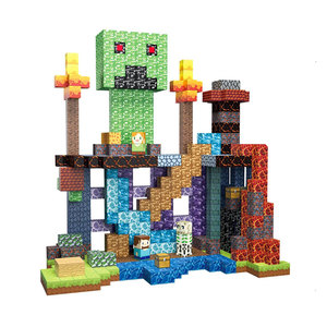 Juguete Educativo STEM AMC <span class=keywords><strong>My</strong></span> <span class=keywords><strong>World</strong></span> para Niños, Bloques de Construcción Magnéticos de Plástico Multicolor y Cubos, Kits de Construcción Magnética - Product Image 6