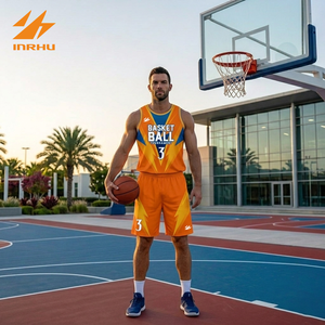 Ensemble d'uniformes de basketball unisexe pour adultes, séchage rapide, respirant, maillot et short réversibles, grandes tailles, kit d'équipe personnalisable avec nom/numéro, qualité supérieure - Product Image 4