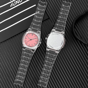 Reloj de Cuarzo para Hombre con Números Arábigos Clásicos, Material Plástico Transparente, Resistente al Agua, Venta al Por Mayor de Fábrica - Product Image 3