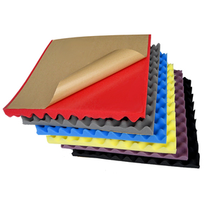Self-adhesive Soundproofing Panel <b>Colorful</b> Insulation Material Square Egg Foam Board Sound Insulation Rubber - Product Image 1