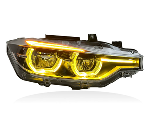 Phares laser bicolores 6000K pour Série 3 F30/F35 2013-2018 Jaune et Blanc 12V Nouveau Plug & Play - Product Image 3