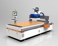 Routeur CNC 4 axes multi-têtes Huanhao à trois procédés, commande PLC POWERTECH, machine de menuiserie écologique, scanner 3D de surfaces solides