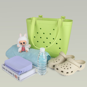 2025 produk baru tren populer 100% tahan air EVA tas Tote Ultra ringan tahan lama motif bunga kasual grosir tersedia - Product Image 1