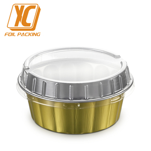 Xc Y37 lò vi sóng Aluminum foil hộp đựng thức ăn nướng sử dụng khay cá nhân dùng một lần bao bì thực phẩm có nắp đậy - Product Image 4