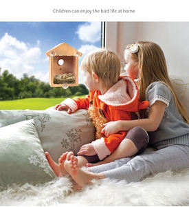 Nouvelle Offre : Mangeoire à Oiseaux Décorative Cubei en ABS et <span class=keywords><strong>PVC</strong></span>, Motif Uni, Écologique, pour Extérieur, Cage Suspendue, Nid pour Petits Oiseaux - Product Image 5