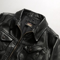 Vestes en cuir véritable de cheval, fabrication directe d'usine, unisexe, printemps, automne, hiver, fermeture éclair, style rétro américain, vêtements de style fermier