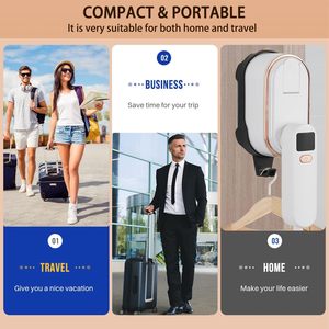 Fer à vapeur portable 2026, nouveau mini fer de voyage, machine à repasser à sec et à vapeur, fer à vapeur pliable à main pour vêtements - Product Image 6