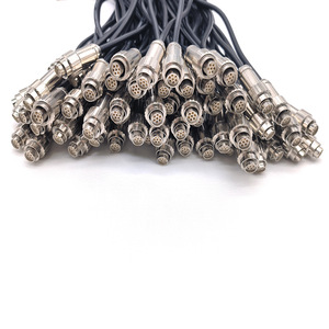 สายเชื่อมต่อกันน้ำ M12 ทองแดงบริสุทธิ์ ชุบนิกเกิล แบบตัวเมีย UL2464 26AWG 7 ขา สำหรับใช้กับตู้ PLC อุตสาหกรรม - Product Image 5