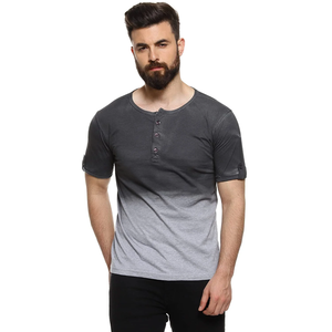 Precio al por mayor, camisetas de hombre de calidad superior, diseño personalizado, Color sólido de talla grande, estampado de punto informal, manga corta con estilo - Product Image 1