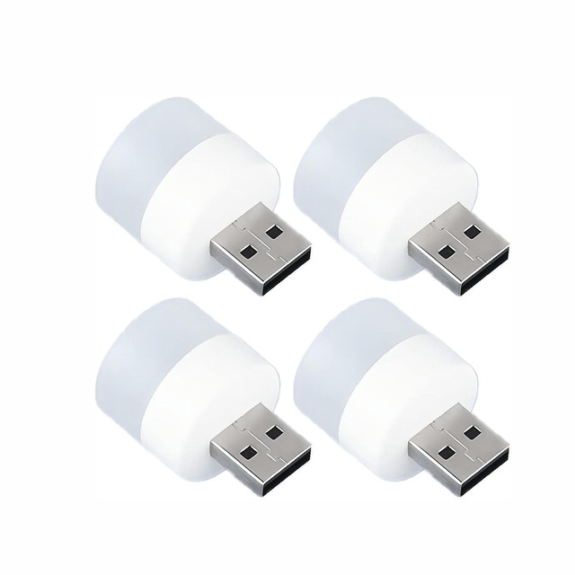 Modern Mini Bulb Shape LED USB Light for Laptop and School Use Portable Night Light & Power Bank